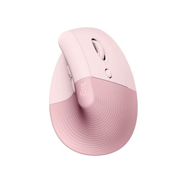Mouse Sem Fio Logitech Lift Vertical Bluetooth Rosa 4000 Dpi