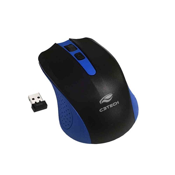 Mouse Sem Fio Rc/nano M-w20bl Azul C3 Tech