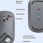 Mouse Sem Fio Ugreen Sensor De 4000 Dpi 4 Níveis Cinza