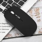 Mouse Sem Fio Wireless Bateria Recarregável Clique Silencioso