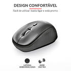 Mouse Wireless Trust Yvi Cinza
