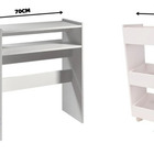 Móveis De Manicure Mesa+carrinho Auxiliar