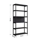 Móveis Para Sala De Estar Estante Modular Oxford Preto