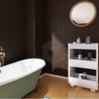 Movel Lavanderia Area Servico Com Rodinhas Brancas - Estilo E