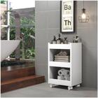 Móvel Lavanderia C Rodas Brancas