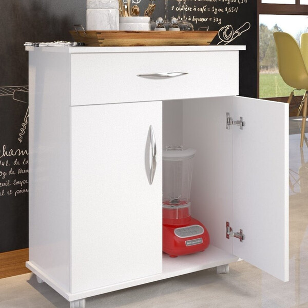Movel Organizador De Cozinha Multiuso Com Rodinhas