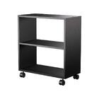 Móvel Organizador Multiuso Para Banheiro Com Rodinhas Preto