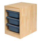 Móvel Organizador Para Até 3 Caixas Huya Madeira