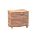 Móvel Para Banheiro Em Mdf Com 3 Gavetas Carvalho