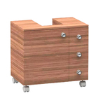 Móvel Para Banheiro Em Mdf Com 3 Gavetas Encaixe Para Lavatór