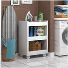 Móvel Suporte E Área De Serviço C Rodinhas Brancas