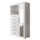 Multi-cômoda 1 Porta 6 Gavetas Marabá 1.6 Com Espelho E Pés -