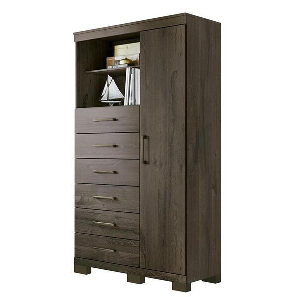 Multi-cômoda 1 Porta 6 Gavetas Marabá 1.6 Com Pés - Pr Móveis