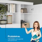 Multi-cômoda 1 Porta 6 Gavetas Marabá Branco