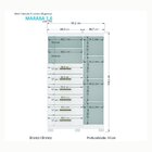 Multi-cômoda 1 Porta 6 Gavetas Marabá Com Pés Branco