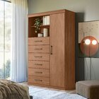 Multi-cômoda 1 Porta 6 Gavetas Marabá Jatoba