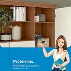 Multi-cômoda 1 Porta 6 Gavetas Marabá Jatoba/areia