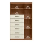 Multi-cômoda 1 Porta 6 Gavetas Marabá Jatoba/areia