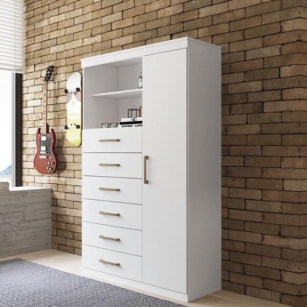 Multi-cômoda Marabá 1.6 Com Porta E 6 Gavetas - Pr Móveis