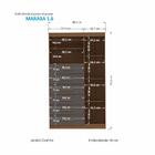 Multi-cômoda Marabá 1.6 Com Porta E 6 Gavetas - Santos Andirá