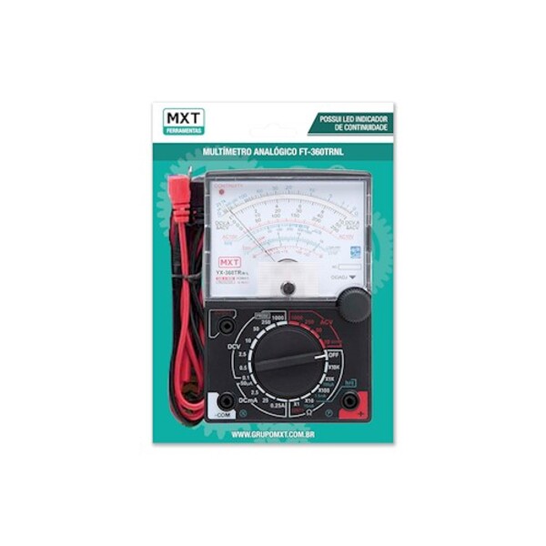 Multimetro Analogico Ft-360trnl C/ Led Indicador De Continuid
