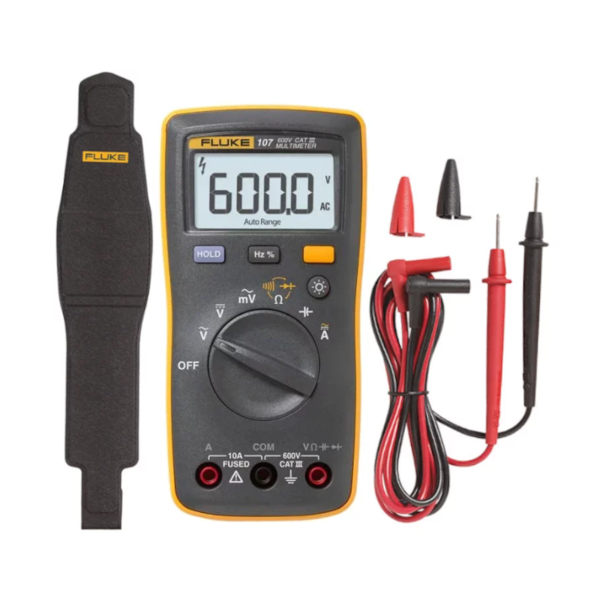 Multímetro Digital 600/600v Ac/dc Cat Iii 107 Fluke
