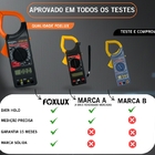 Multímetro Digital Com Alicate Amperímetro Foxlux 1000a