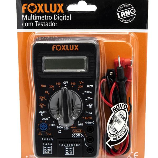 Multímetro Digital Com Testador – Foxlux