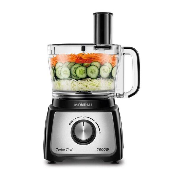 Multiprocessador 3l Mpn-01-bf 1000w 60hz Mondial Preto 220v