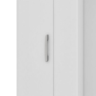 Multiuso 1 Porta 4 Prateleiras  Roma Cor Branco Poliman Móveis