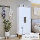 Multiuso 2 Portas 3 Prateleiras Araucaria Branco