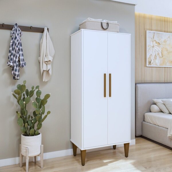 Multiuso 2 Portas 3 Prateleiras Araucaria Branco