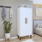 Multiuso 2 Portas 3 Prateleiras Araucaria Branco