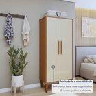 Multiuso 2 Portas 3 Prateleiras Araucaria Kaiki Móveis Nature