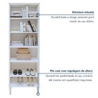 Multiuso 2 Portas 5 Prateleiras Aurora Kaiki Móveis Branco