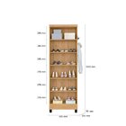 Multiuso 2 Portas 5 Prateleiras Freijo Toq