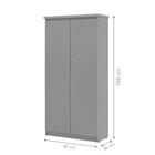 Multiuso 2 Portas Jade Cinza