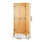 Multiuso Antigo Madeira Maciça 2 Portas Pés Luis Xv Mel 4000