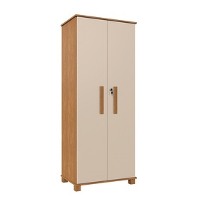 Armário Multiuso Dallas 100% Mdf Com Chave Camas Fenix Nature-off