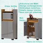 Multiuso Balcao Forno E Cantinho Cafe 2 Pt Jt103re100 Cinza M