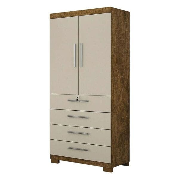 Multiuso Camiseiro Larissa 2 Portas 3 Gavetas Mobycasa Moveis Ipê