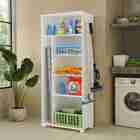 Multiuso Com 5 Nichos E Porta Vassouras Tuty Branco