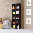Multiuso Com Nichos Livreiro Vertical Ely Organizador Preto