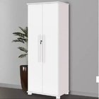 Multiuso Dallas 100% Mdf  Pés Em Madeira Com Chave Branco