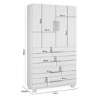 Multiuso Guarda Roupa Roupeiro Solteiro Mineirao 2 Portas 4 G