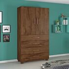 Multiuso Guarda Roupa Roupeiro Solteiro Mineirao 2 Portas 4 G