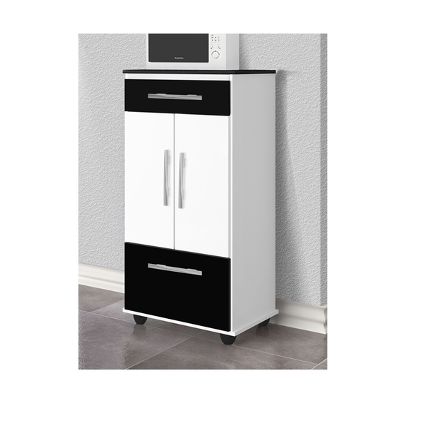 Multiuso Nevada Branco Com Preto Mármorizado – Passe Bem Móve