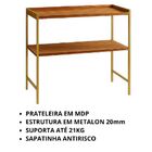 Multiuso Para Cozinha Com 2 Prateleira Organizador Industrial