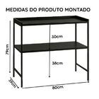 Multiuso Para Cozinha Com 2 Prateleira Organizador Industrial