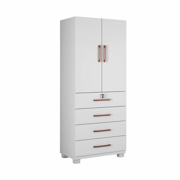 Multiuso Roupeiro Bravo 2 Portas 4 Gavetas Jcm Movelaria Bran